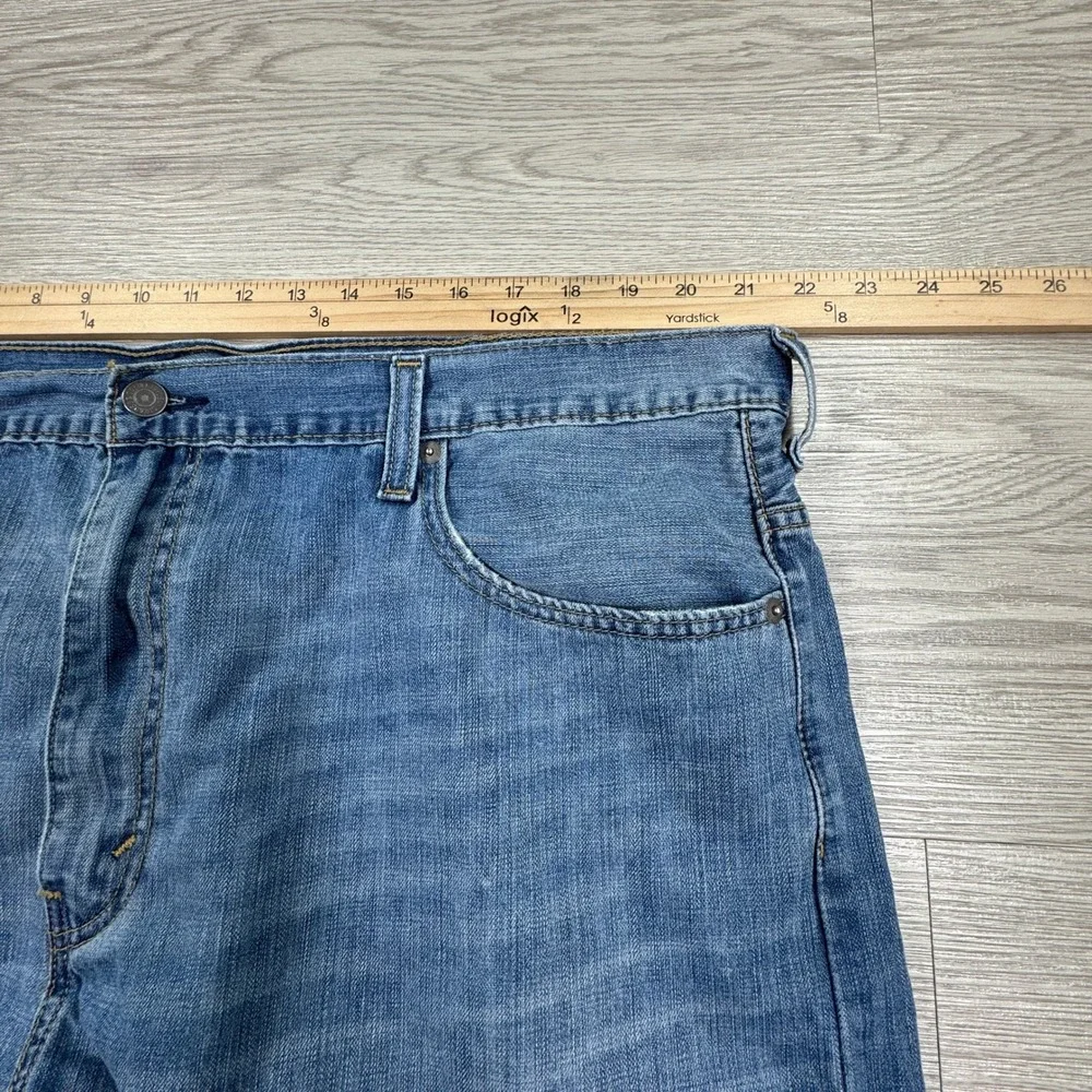 Levi's Mens Jeans 569 Loose Straight Leg Medium Wash Blue W42 L32 Denim